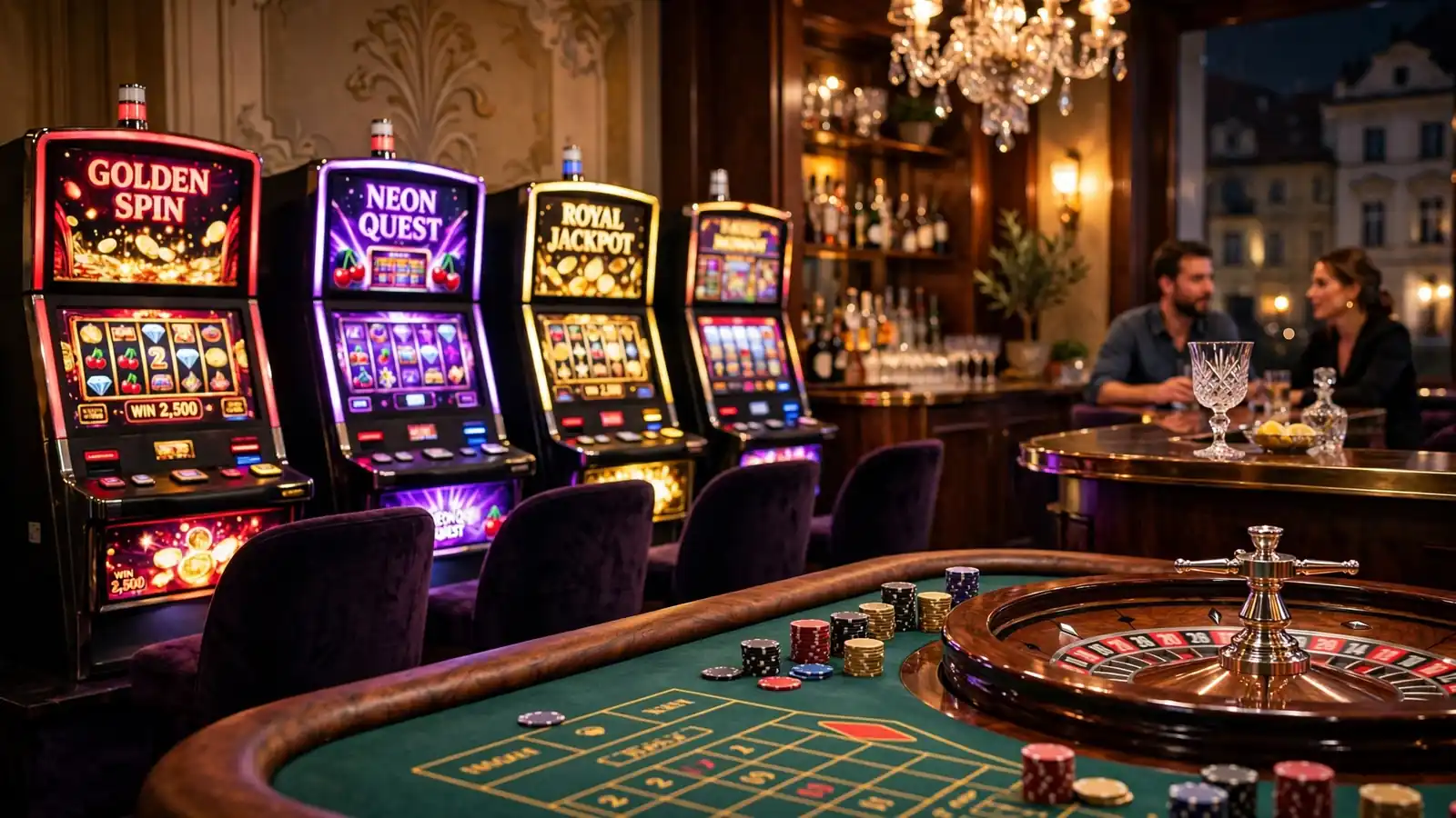 Hry a automaty: přehled online casino her